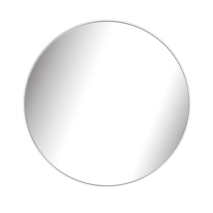 elevenpast White Minima Mirror Round Black MIRMIR80WH 633710852951