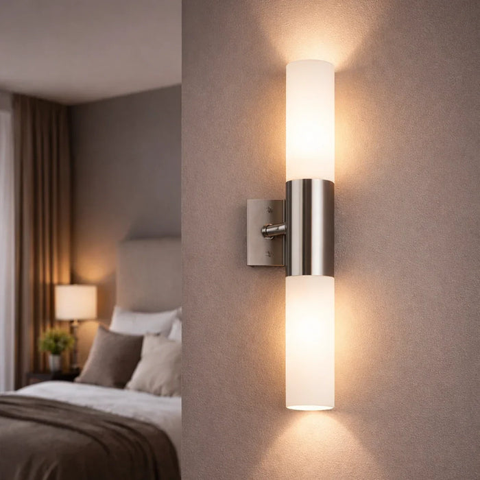 elevenpast Wall Light Essence Up and Down Wall Light – Satin Chrome ML009 SATIN 6007226025217