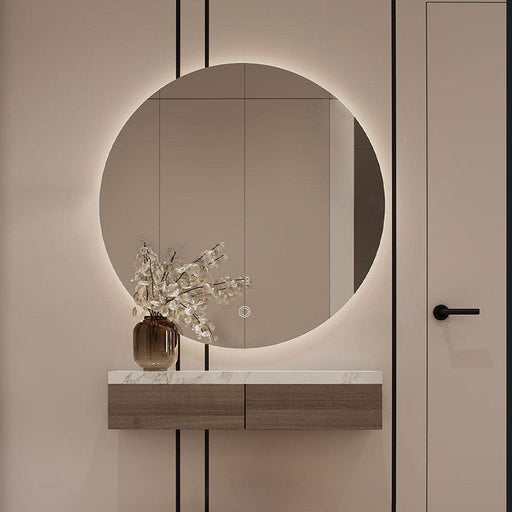 elevenpast Lunar Bathroom Mirror Round with Integrated LED ML061 LED 6007226079937