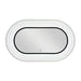 elevenpast led bathroom mirror White Oval LED Bathroom Mirror with Layered Acrylic Frame ML068 LED 6007226092301