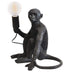 elevenpast lighting Black Sitting Monkey Lamp Resin ML1790 0700254842226