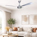 elevenpast Ceiling Fan Maxima Silver 3-Blade Aluminium Ceiling Fan – 120cm MMAXSILB3120REG1F
