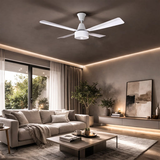 elevenpast Ceiling Fan Maxima White 3-Blade Aluminium Ceiling Fan – 120cm MMAXWB4120REG1F 9780201379686