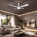 elevenpast Ceiling Fan Maxima White 3-Blade Aluminium Ceiling Fan – 120cm MMAXWB4120REG1F 9780201379686