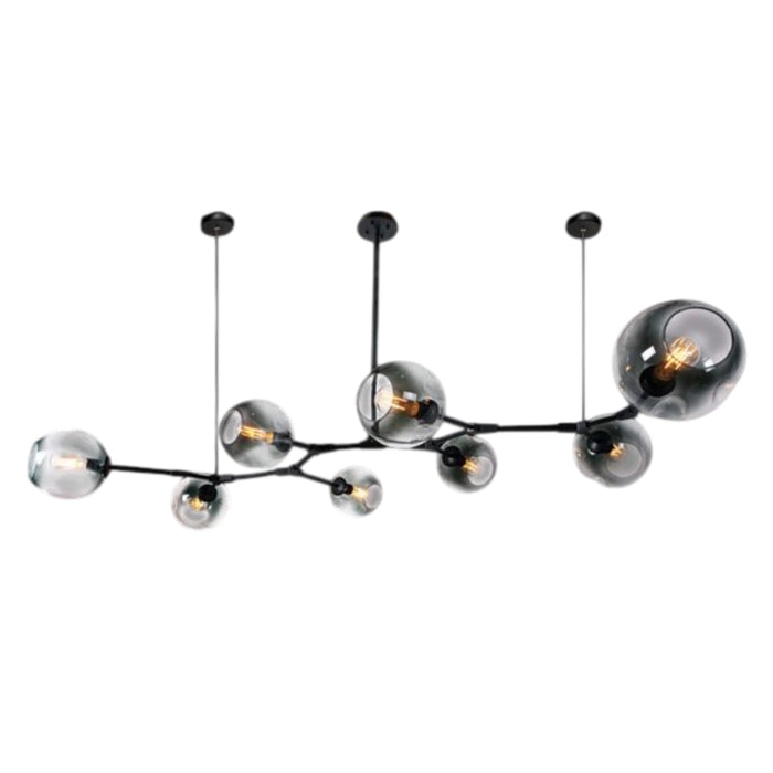 Molecule Chandelier 8 Light Black | Gold