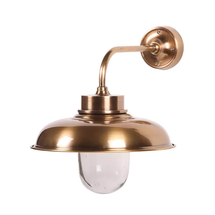 elevenpast Wall Light Antique Brass Danube Vintage Cone Metal Wall Lamp - Antique Brass | Antique Slive MP30131