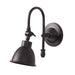 elevenpast Wall Light Black Pasco Metal Wall Light Antique Brass | Black MP30172