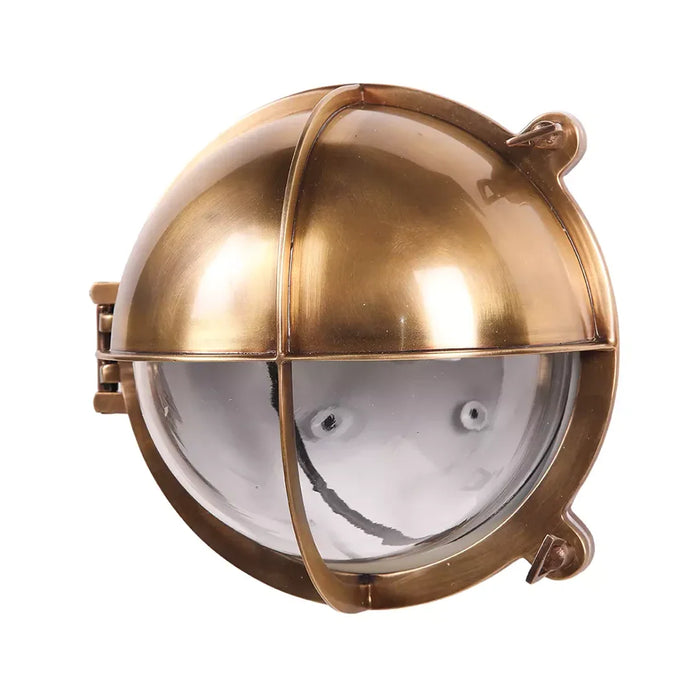 elevenpast Wall Light Antique Brass Vintage Nautical Bulkhead Wall Light Antique Silver | Antique Brass MP30742AB