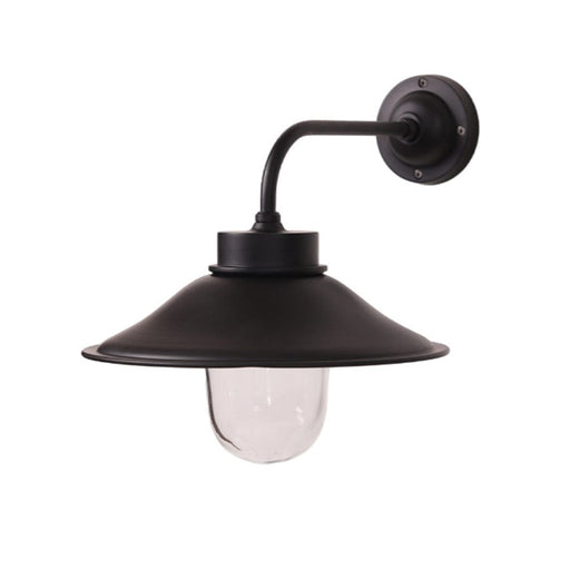 elevenpast Wall Light Black Sandhurst Metal Outdoor Wall Light Black | Brass MP30764