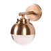 Haven Metal and Glass Wall Light – Antique Brass | Antique Silver 