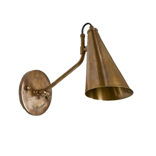 elevenpast Wall Light Cloudy Metal Wall Light Antique Brass MP31331