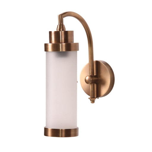 elevenpast Wall Light Antique Brass Kerala Metal and Glass Outdoor Wall Light Brass | Black MP31598