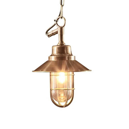 elevenpast Pendant Lights Antique Brass Ventura Metal and Glass Pendant Light Brass | Black MP51277