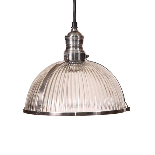 elevenpast Pendant Lights Antique Silver Salina Metal and Glass Pendant Light Brass | Silver MP51971