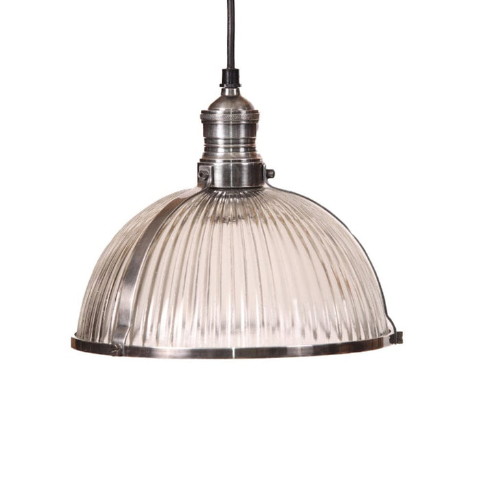 elevenpast Pendant Lights Antique Silver Salina Metal and Glass Pendant Light Brass | Silver MP51971