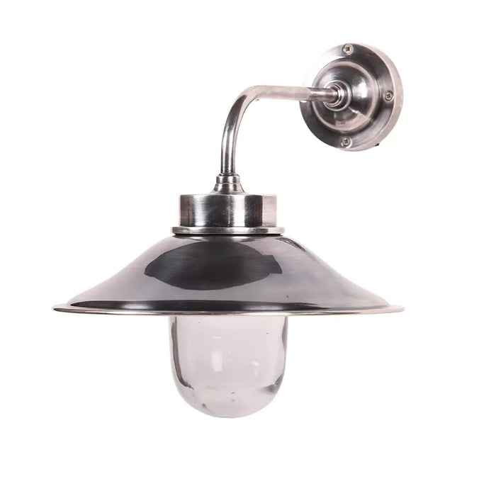 elevenpast reading light Antique Silver Antique Brass and Silver Industrial Wall Light for Bedroom or Hallway MP52387AS