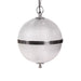 elevenpast pendant light Antique Silver Ribbed Sphere Glass Globe Pendant Light Antique Brass | Silver MP52392AS