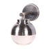 Haven Metal and Glass Wall Light – Antique Brass | Antique Silver 