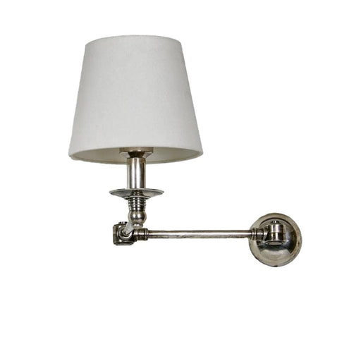elevenpast Wall Light Antique Silver Portland Metal Wall Light Brass | Black | Silver MP57060