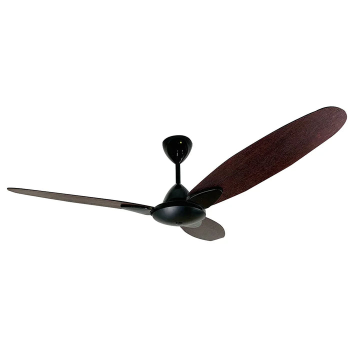 elevenpast Ceiling Fan Senorita 3 Blade Ceiling Fan - Black with Mahoganny Wood MSENB3120MAHREG1F1S 6009210047533
