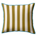 elevenpast Scatter Cushions Mustard and Cream Stripe Velvet Cushion MustardCreamStripedCushion