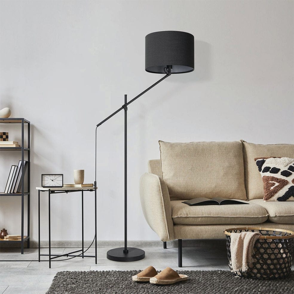 Axis Metal Floor lamp in Matt Black– elevenpast