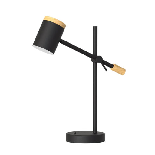 elevenpast table lamps Matt Black Milo Metal and Wood Table Lamp in Matt Black | Matt White NAH3000/04