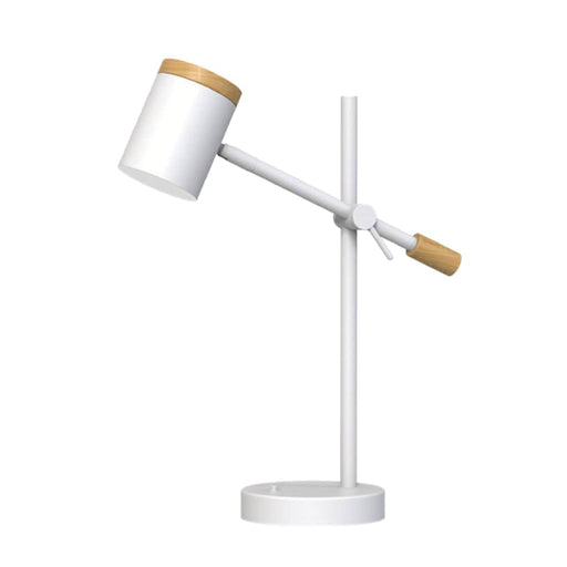 elevenpast table lamps Matt White Milo Metal and Wood Table Lamp in Matt Black | Matt White NAH3000/25