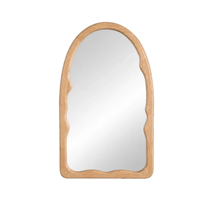 Irregular Arch Wood Mirror in Dark Wallnut | Walnut | Natural - Small | Large