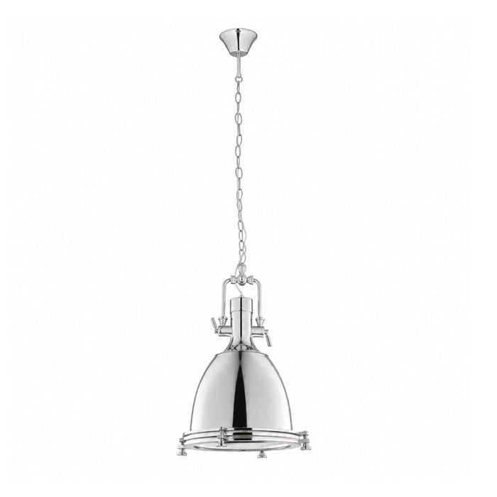 Small Nautical Chrome Pendant Light