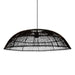 elevenpast pendant light Black Amani Wide Rattan Pendant Light – Black | Natural NB10275B