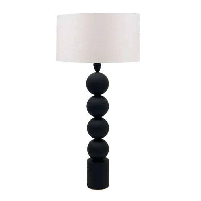 elevenpast Table Lamp Black Dario Metal Table Lamp - Gold | Black NB10485B + SHADE