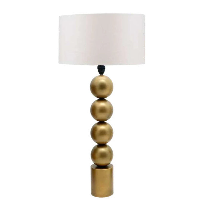 elevenpast Table Lamp Gold Dario Metal Table Lamp - Gold | Black NB10485G + SHADE