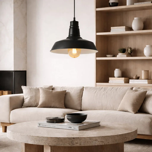 elevenpast pendant light Smith Metal Pendant Light – Black NB5040P