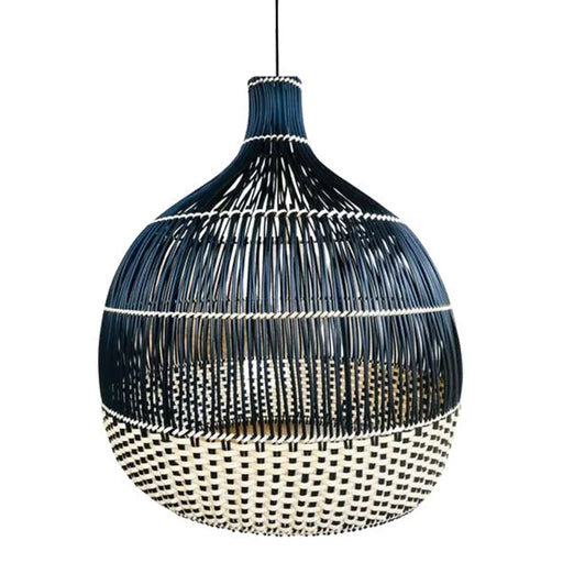 elevenpast pendant light Black Thembi Rattan Dome Pendant Lights - Various Colours NB5246