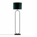 elevenpast Floor lamps Nostra Metal Floor lamp with Black Fabric Shade NB6123 + Shade