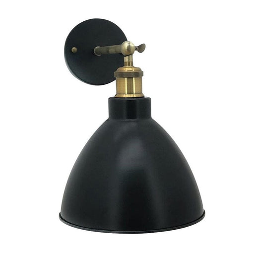 elevenpast Black and Brass Grand 2 Adjustable Wall Light Black or White NB9331-WALL