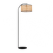 elevenpast Floor lamps Solaris Rattan Waeve Arc Floor Lamp NBW5319
