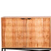 elevenpast wooden sideboard Acacia Wood 3-Door Sideboard with Black Iron Frame NE059
