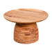 elevenpast Coffee Table Ribbed Acacia Wood Round Coffee Table NE245