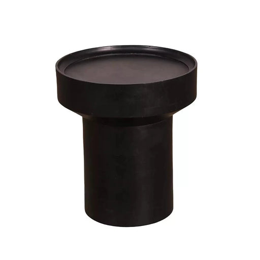 elevenpast wooden sidetable Audrey Wooden Black Round Side Table NE548