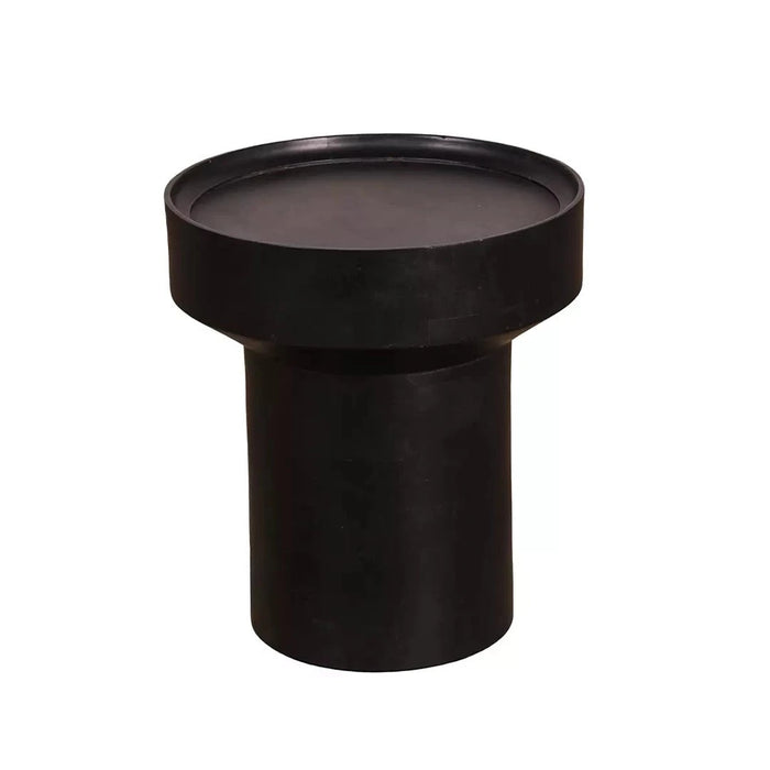 elevenpast wooden sidetable Audrey Wooden Black Round Side Table NE548