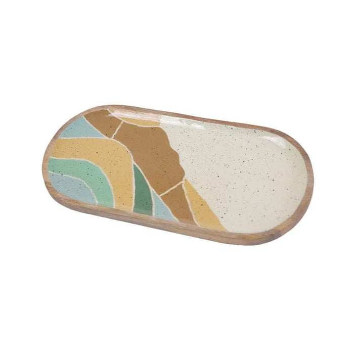 elevenpast Tray Wave Wooden Decorative Tray NFE006