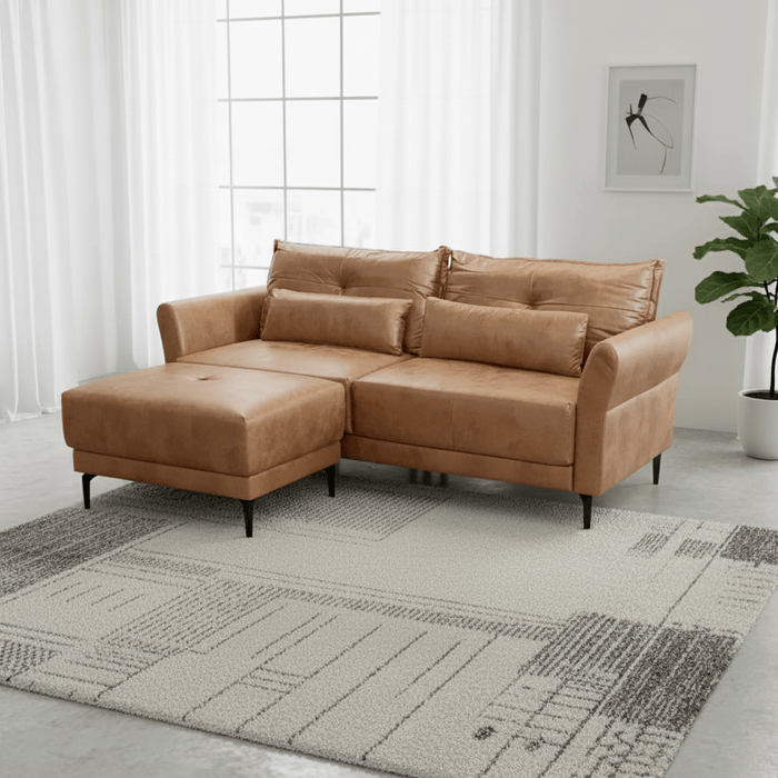 elevenpast couch Emerson 3 Seater Lounge Suite - Brown | Dark Grey