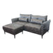 elevenpast couch Dark Grey Nutmeg 3 Seater Lounge Suite - Brown | Dark Grey NUTMEG-1414 Dark Grey