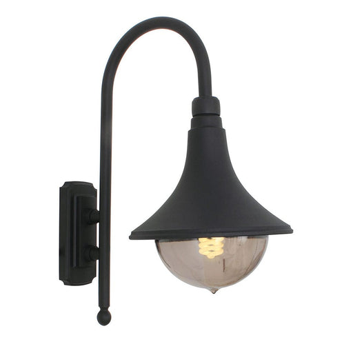 elevenpast Outdoor Light Black Cornet Aluminium and Polycarbonate Outdoor Light | Black or White O118B