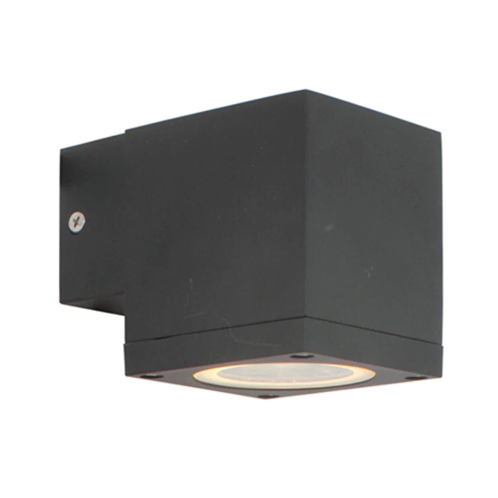 elevenpast Wall Light Black Modern LED Cube Outdoor Up or Down Wall Light - Various Colours O242B 6007328342069