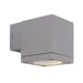 elevenpast Wall Light Silver Modern LED Cube Outdoor Up or Down Wall Light - Various Colours O242S 6007328342083