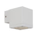 elevenpast Wall Light White Modern LED Cube Outdoor Up or Down Wall Light - Various Colours O242W 6007328342052