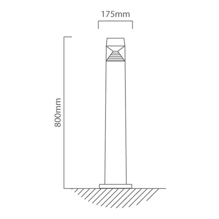 elevenpast BOLLARDS Fumagalli Ester 10W LED Bollard O533BFU 6007328390596